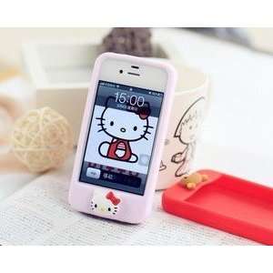  New iPhone 4G/4S Hello Kitty Head Home Button Style Soft 