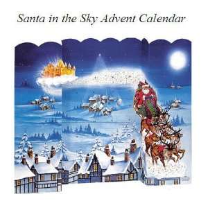  Advent Calendar   Santa in the Sky Free Standing Sports 