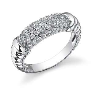   Celebrity Inspired Cubic Zirconia Engagement Ring Peora Jewelry
