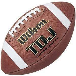  Wilson TDJ Composite Leather Football, Youth Size Sports 