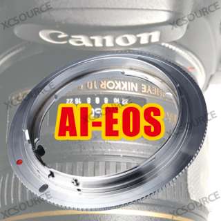 Nikon AI AF Lens to Canon EOS EF Mount Adapter 7D DC101  