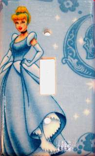 Disney Princess Light Switch Plate/Cover   Blue  
