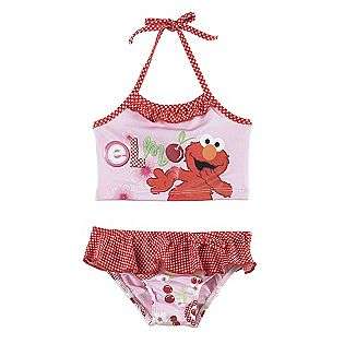 Infant Girls Elmo Gingham 2 Piece Swimsuit  Sesame Street Baby Baby 