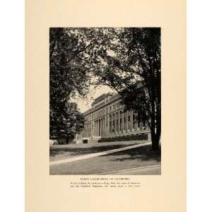  1940 Print Baker Laboratory Chemistry Cornell Campus 