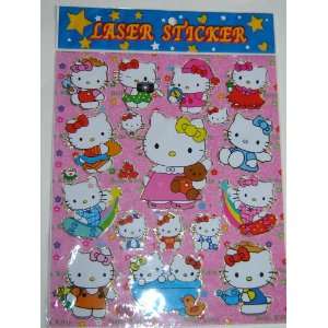  Plastic Hello Kitty Stickers   20 Stickers Per Sheet 