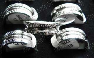 wholesale lots 30pcs stainless steel mens rings FREE  