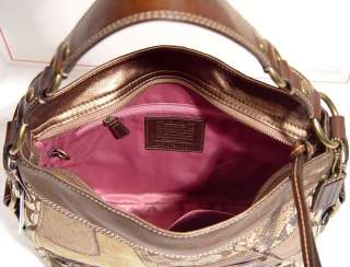 NEW COACH Patchwork Hobo Tote Handbag Bag Purse F12901  