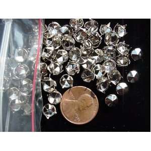 Nailheads Studs Spots Size 30/107 (6 mm); Nickel Finish; 100 Pieces