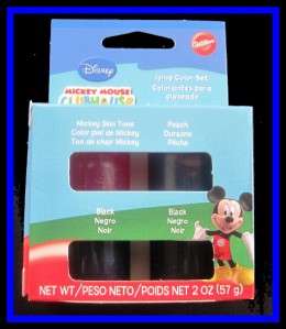 NEW Wilton **MICKEY MOUSE CLUBHOUSE** Icing Color Set  