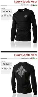 Premium Black White Sports Wear Casual Tatoo Coolon Mens T Shirts M,L 