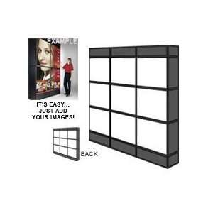   Lightwall Display Double Sided Light Boxes   Vertical Setup 111 x 77
