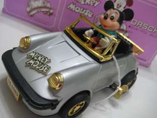 Masudaya Wind Up Mickey Mouse Porsche 930 Cabriolet NIB  
