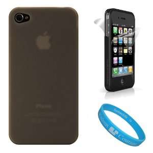   and Back of Apple iPhone 4 + SumacLife TM Wisdom Courage Wristband