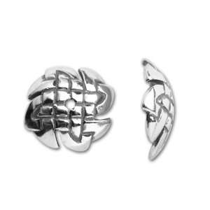    Sterling Silver Flared Celtic Bead Cap Arts, Crafts & Sewing