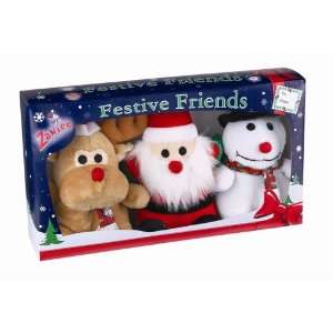  Gift Box Set of Three 7 Inch Dog Toys   Festive Friends 