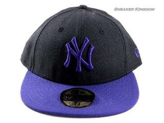 New Era NY Yankees Low Profile Black/Purple Hat Cap Men  