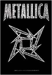 New METALLICA Cloth Poster Flag   Ninja Star  