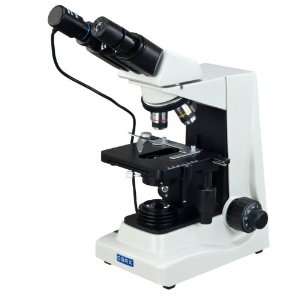  Binocular Compound Microscope with Siedentopf Head and USB Digital 