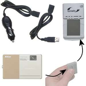 com Portable External Battery Charging Kit for the Nikon Coolpix S70 