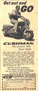 1959 ad lg cushman super eagle moped  