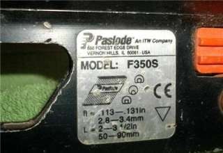 Paslode F350S PowerMaster Plus Strip Pneumatic Framing Nailer NR 