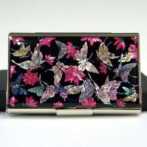   Slim Purse Pocket Cash Money Wallet with Butterfly Design Office