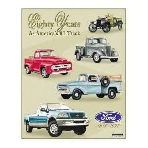  Ford Trucks 80 Year Tribute Tin Sign Automotive