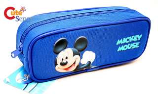 Disney Mickey Mouse Zippered Pencil Case Cosmetic Bag  