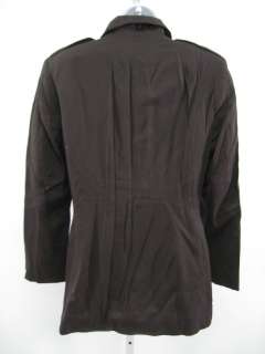 HANNAH Brown Button Front Blazer Jacket Sz 8  