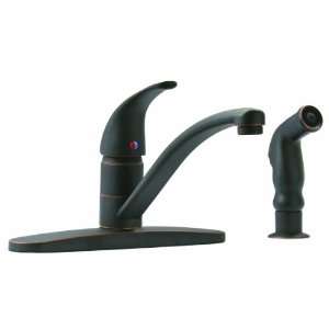 Design House 526848 Trenton Kitchen Faucet with Sprayer, Oil Rubbed 