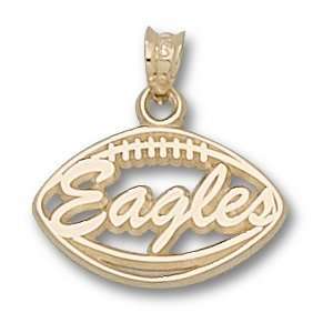 Georgia Southern Eagles 7/16in 10k Football Pendant/10kt yellow gold 
