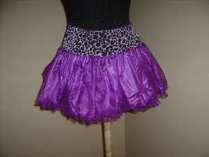 new one size leopard print girls tutu petticoat  