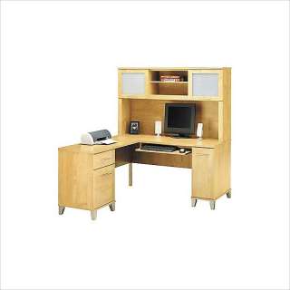 Bush Furniture Somerset L Shape Wood Computer Desk  