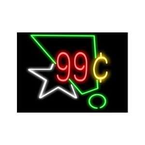 99 Cents Low Voltage Neon Sign 18 x 18