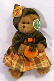 Bearington Collection Bear Plush Stuffed Animal Autumn Harvester 