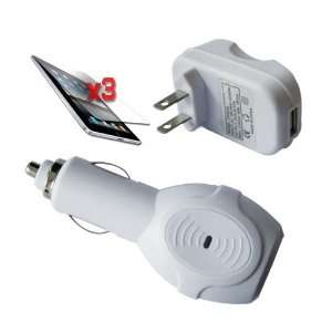 Skque Micro USB Wall+Car charger with 5V 2100mA +Anti Glare Screen 