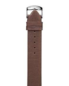 Philip Stein Metallic Brown Calf Leather Watch Strap, 18mm