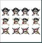 12 Pirate Skull Wristbands Pirate Party Treasure Favor  