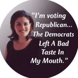  Voting Republican   Monica Lewinsky Buttons Everything 