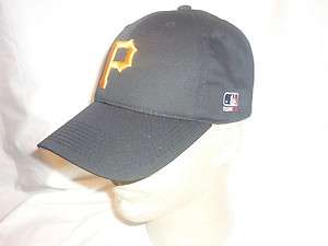 PITTSBURGH PIRATES BLACK & GOLD HAT WITH RAISED LOGO *** SHIPS FOR 