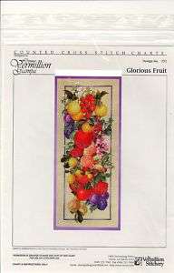 Fruit Glorious Counted X Stitch Donna Vermillion Chart  
