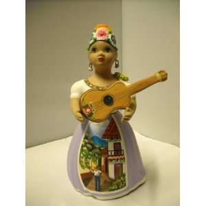  Mexican Lupita Gutiar Seller Doll Pottery Statue New 