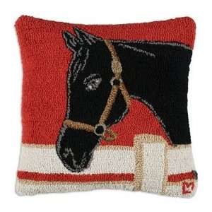  Black Horse Hooked Pillow