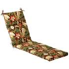   Outdoor Patio Furniture Chaise Lounge Chair Cushion   Floral Cafe