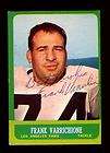 Frank Varrichione signed 1963 Topps card L A Rams  
