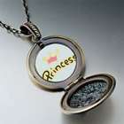   Crown & princess Pendantround Flower Gifts For Women Necklace