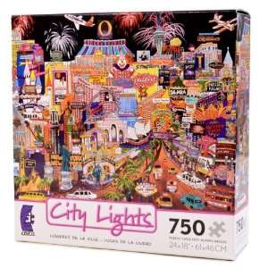  City Lights Puzzle Las Vegas Gold II Toys & Games