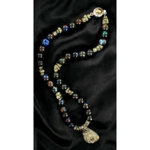  AAA AZURITE PYRITE and STERLING NECKLACE~ Everything 