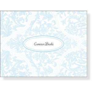  Note Cards   I Want it Toile Blue Note Card Sports 