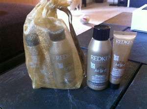 Redken All Soft Shampoo 1.7 oz & Gold Glimmer 0.5 oz  